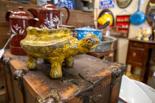 Free stock photo of antique shop, ceramic turtle, ceramics