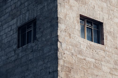 Windows of Gray Building