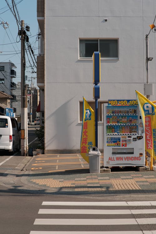 人行道, 垂直拍攝, 城市街道 的 免費圖庫相片