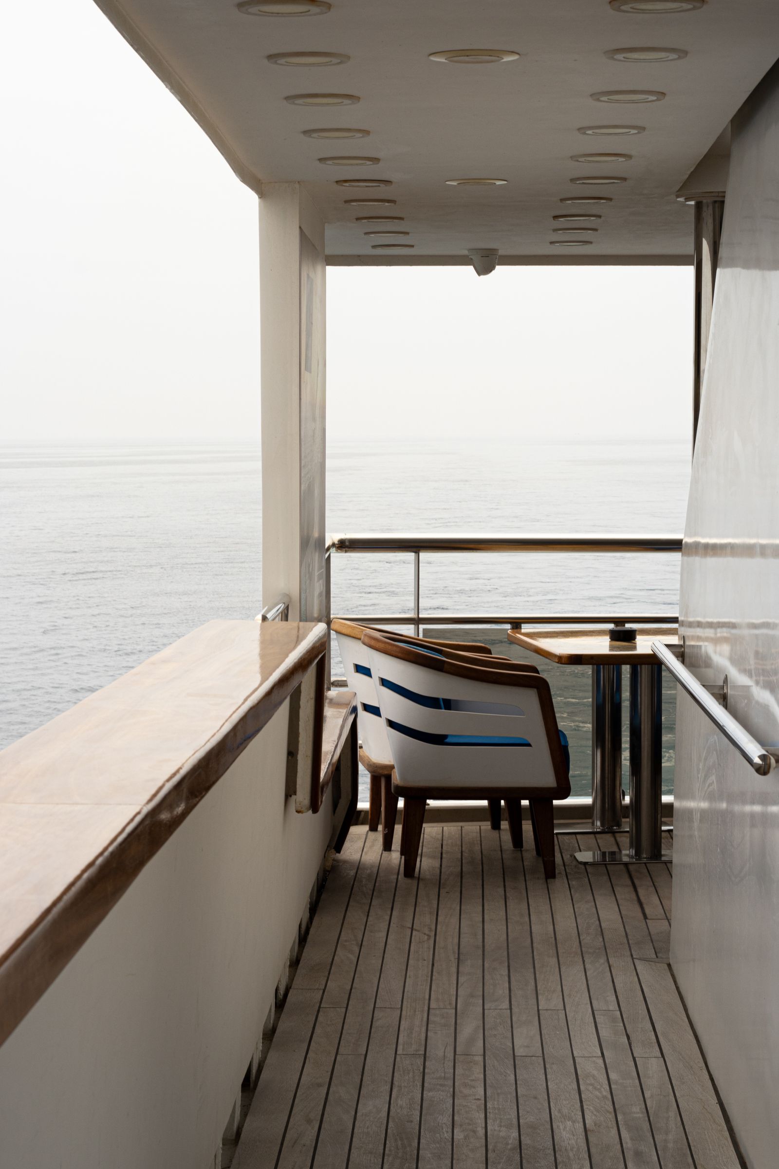 Luxury yacht deck