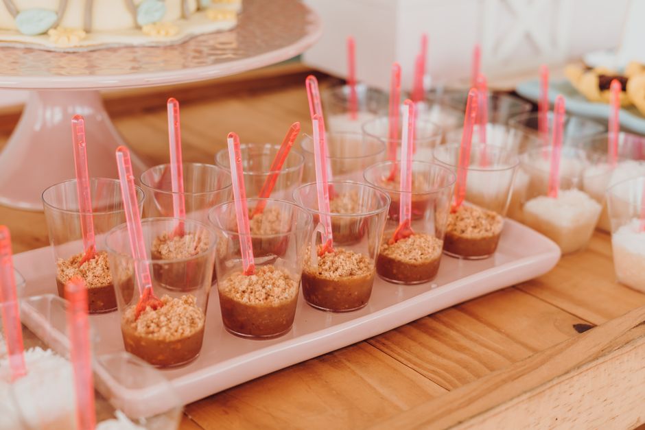 baby shower buffet setup