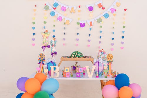 Gratis lagerfoto af baby shower, balloner, dekorationer