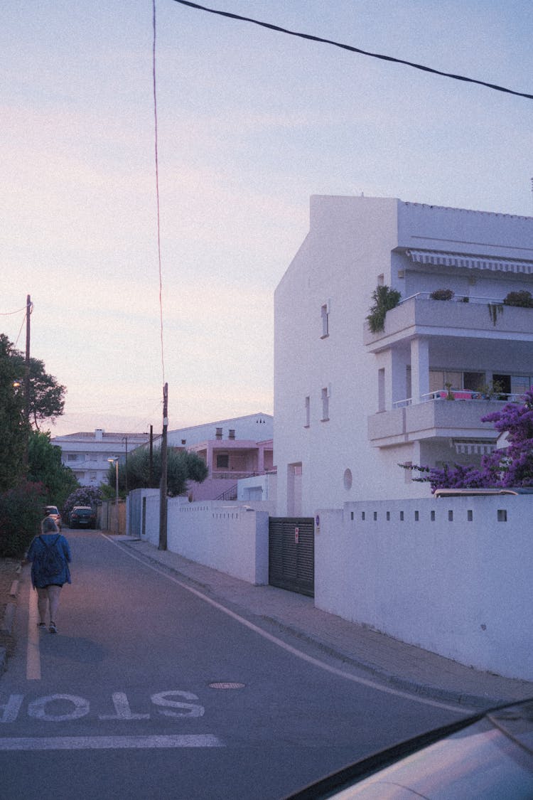 Apartment Building In Summer