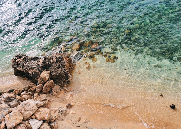 Transparent Clear Sea Water At Beach