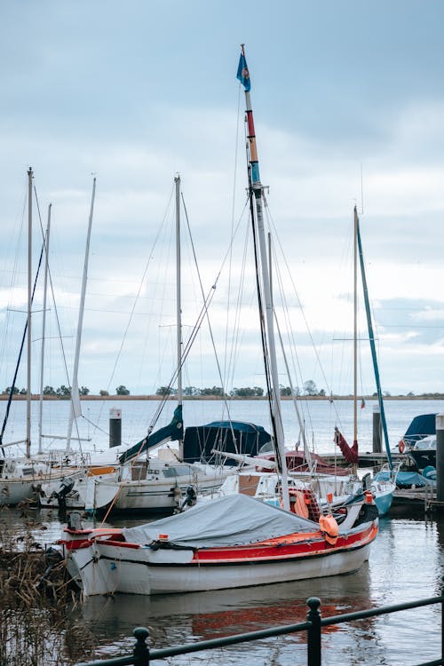 Yachts Moored on Shore