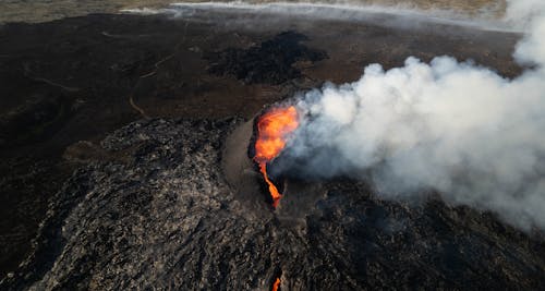 Ingyenes stockfotó drónfelvétel, erodált, füst témában