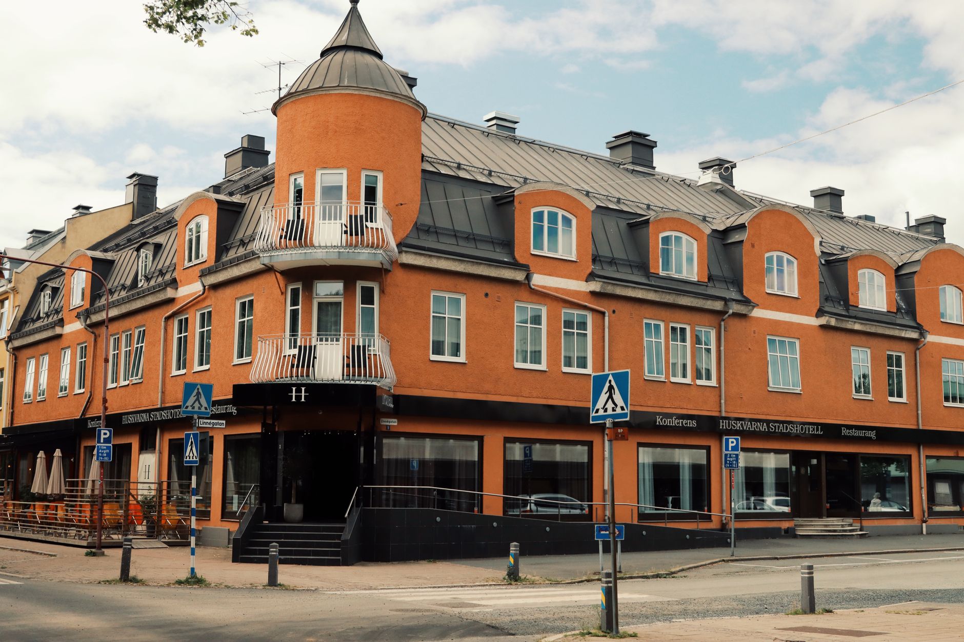 View of the Huskvarna Stadshotell, an iconic building in Huskvarna, Sweden. Related image for Hospitality in Europe: How Operators Are Using Better Data.