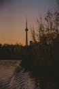 Silhouette of Toronto Skyline at Dusk