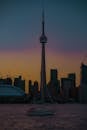 Sunset Evening view from Toronto Island