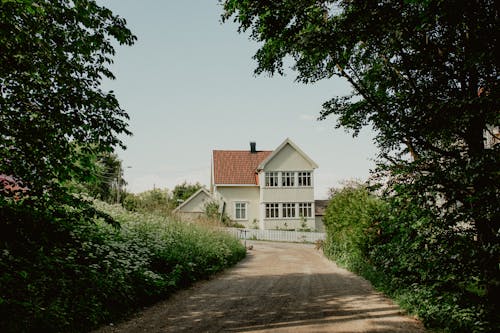 Country Road and Rural House