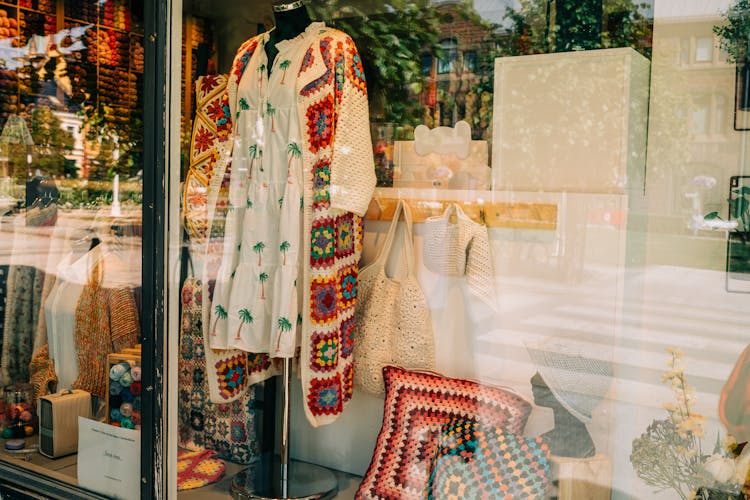 Window Display Of Notions Store