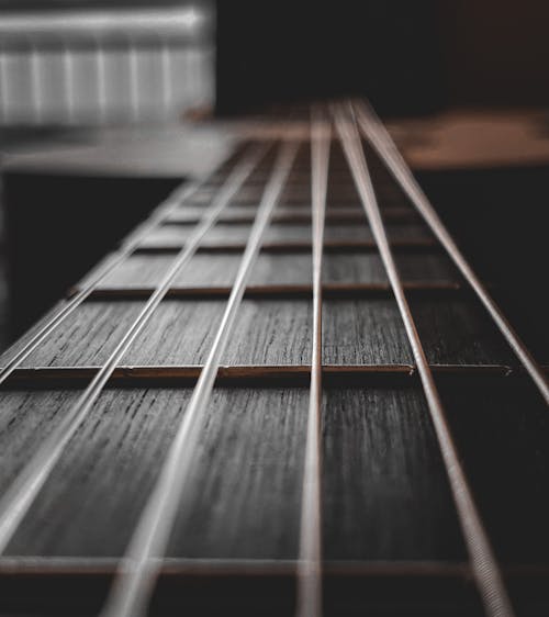 Free Close up of Guitar Strings  Stock Photo