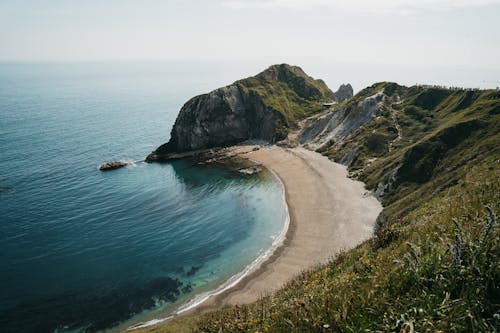 Hills over Beach on Sea Shore