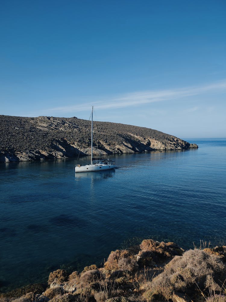 A Sailboat In The Bay 