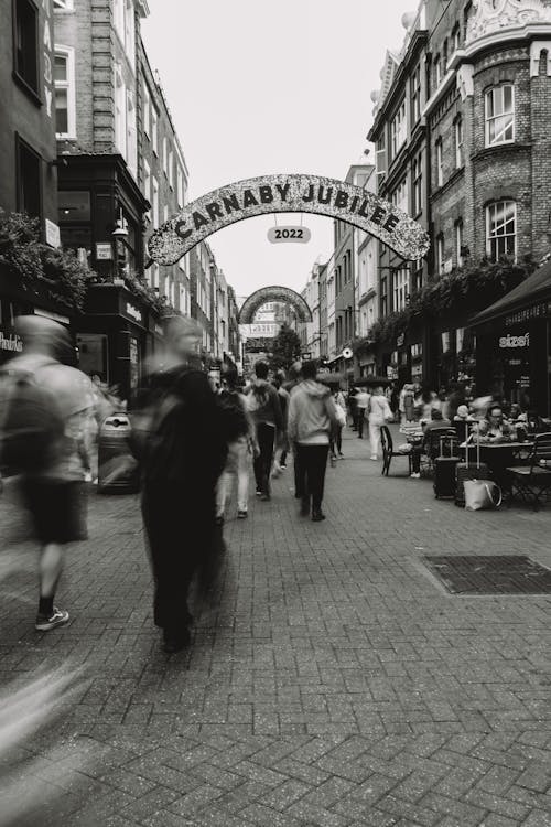 Passage in London in Black and White