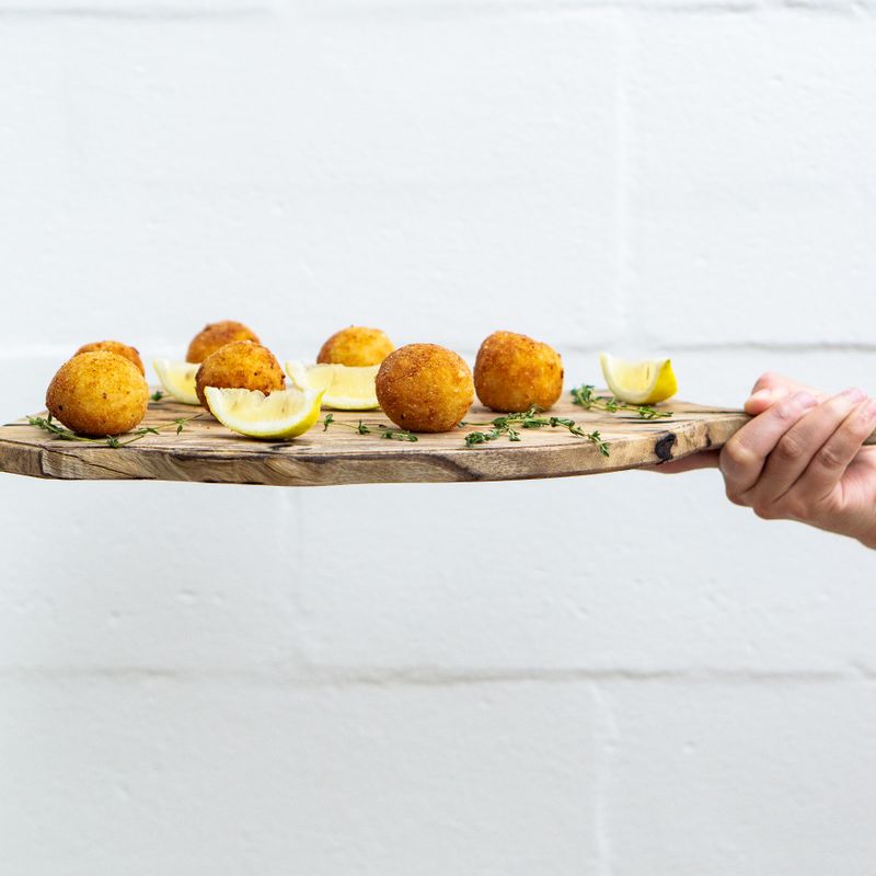 Spanakopita-Style Halloumi Fries with Thyme Honey