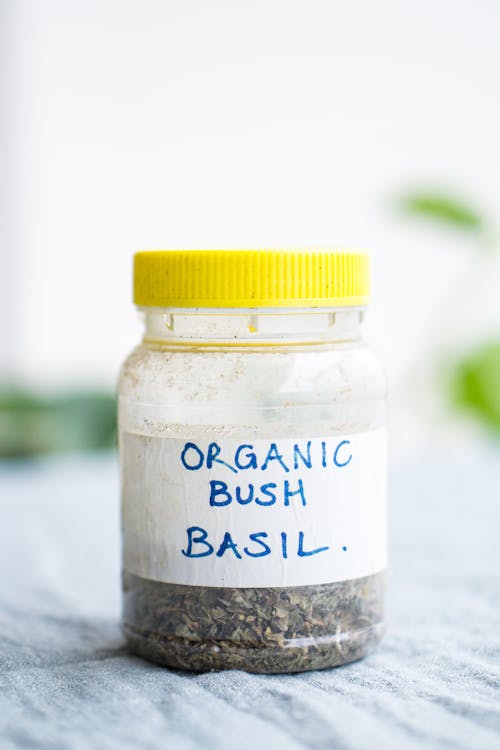 Organic Bush Basil Jar