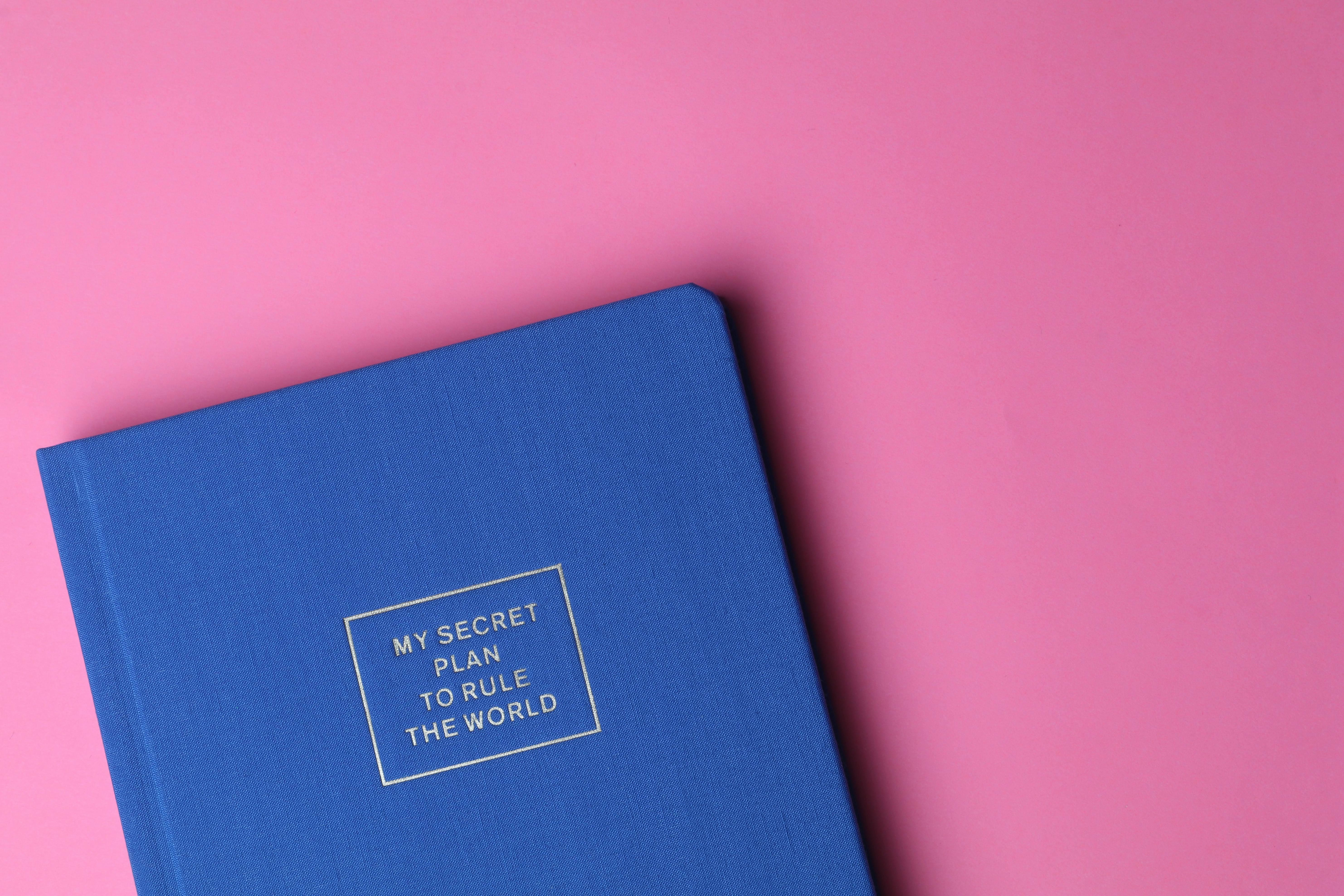 Free stock photo of journal, my secret plan to rule the world, notebook
