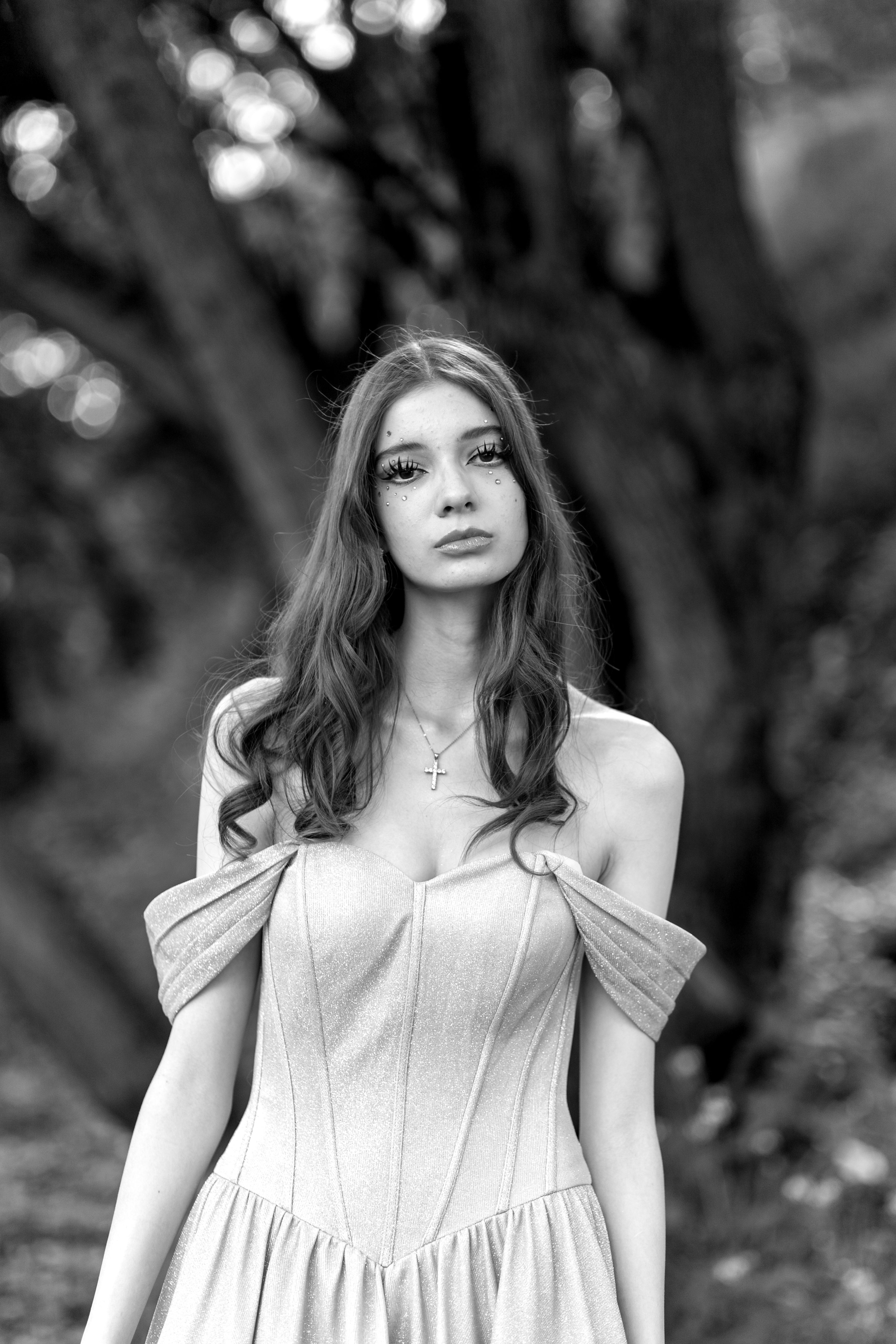 A Woman in a Dress Looking Over Her Shoulder Free Stock Photo A Woman in a Dress Looking Over Her Shoulder Free Stock Photo