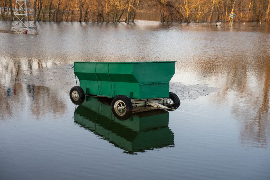 Flooded Basement Cleanup service in Burbank, California — flooded property cleanup in progress