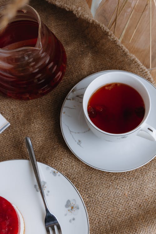 Çay, dikey atış, Fincan içeren Ücretsiz stok fotoğraf