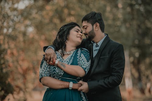 Portrait of Hugging Couple