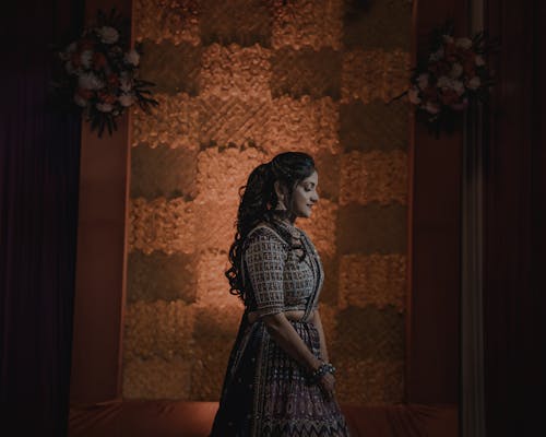 Beautiful Indian Woman in Traditional Clothing 