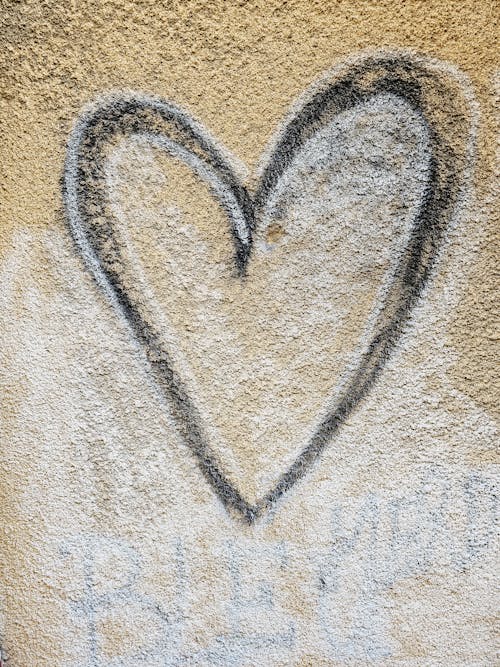 Free stock photo of heart, street art