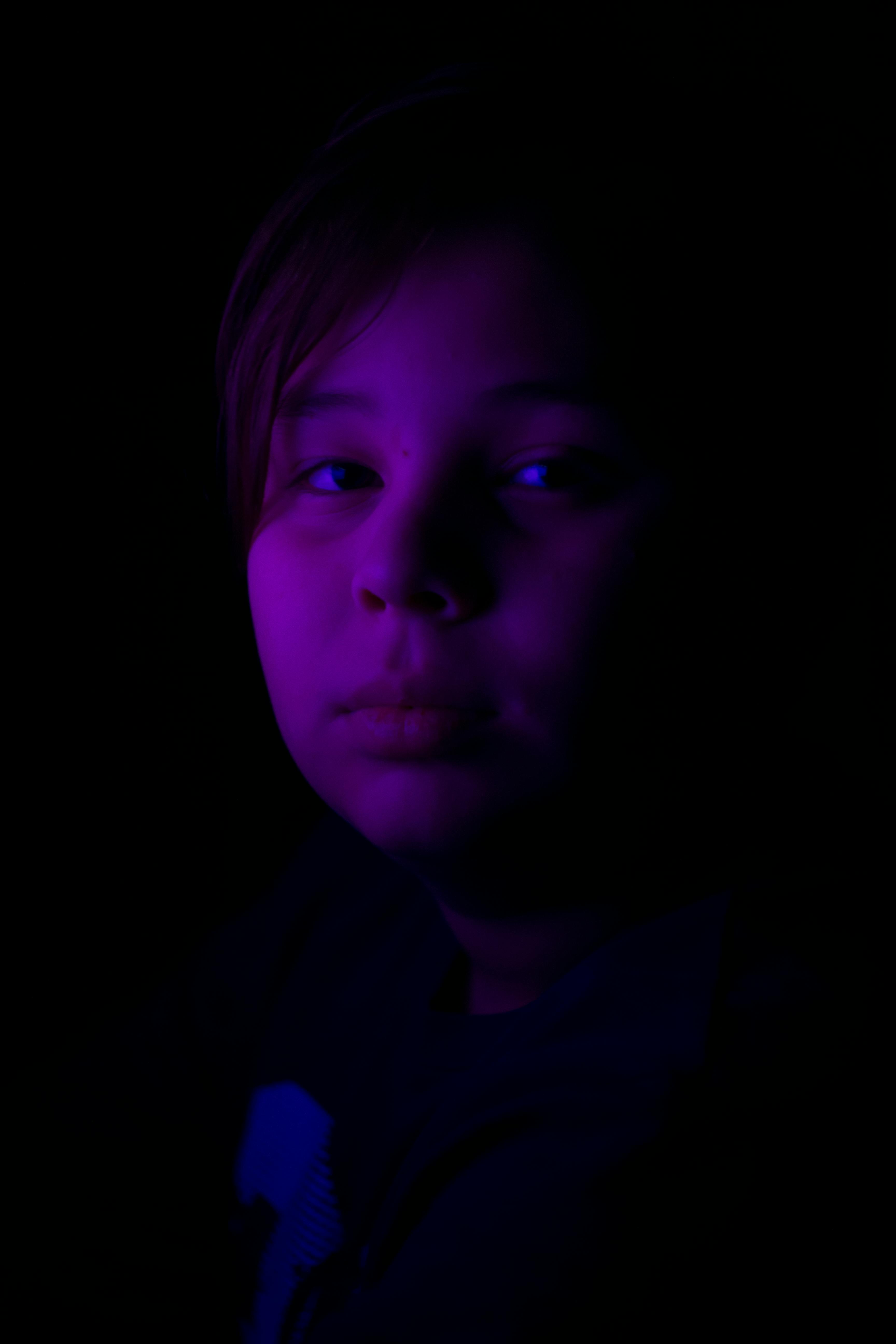 Free stock photo of neon, portrait, purple