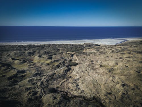 Foto d'estoc gratuïta de Costa, erosionat, foto des d'un dron