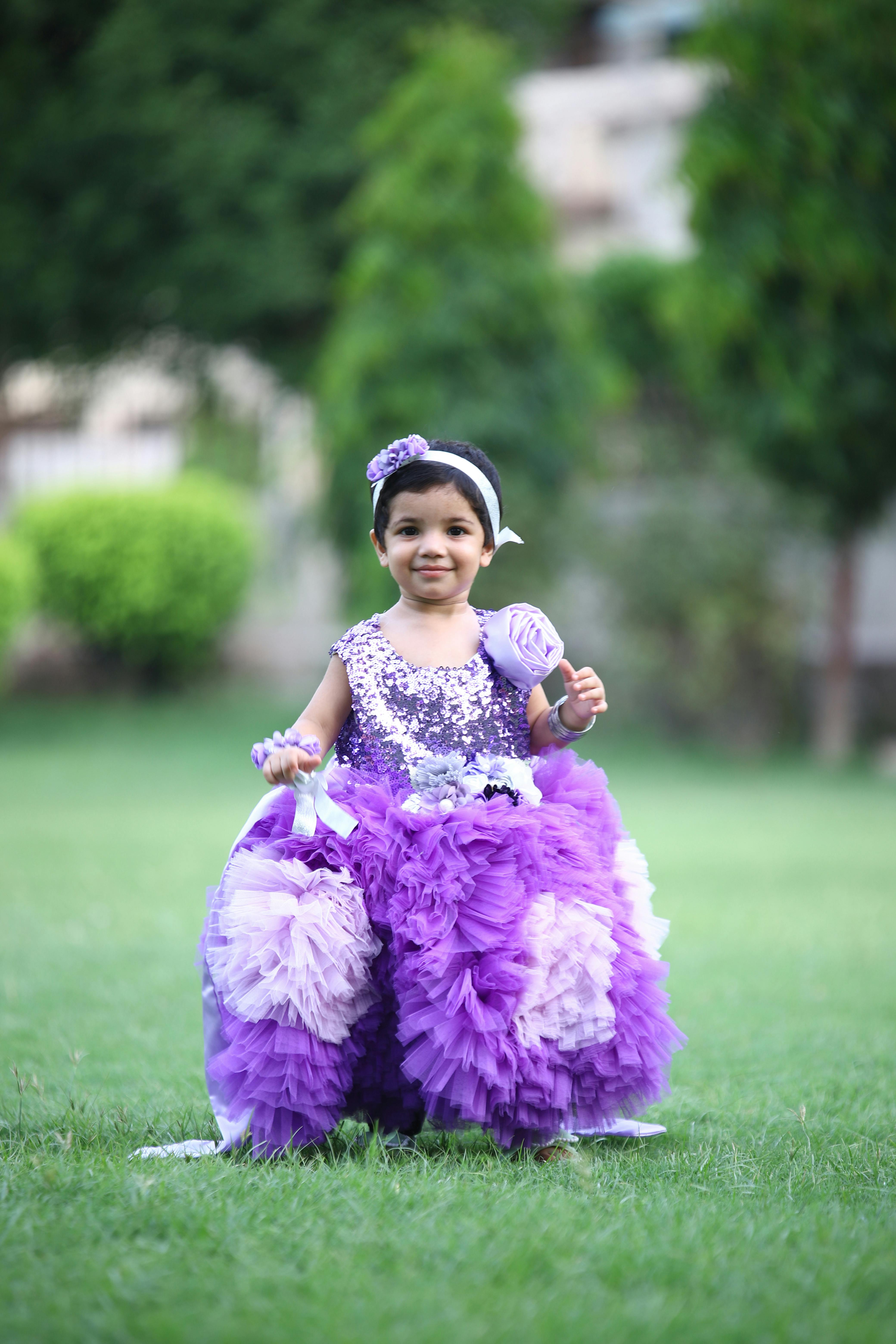 adorable child model in dress