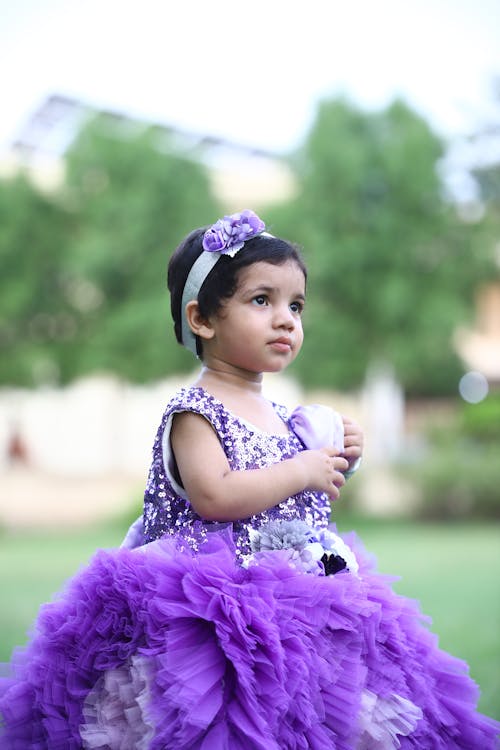 Girl in Glamour Dress