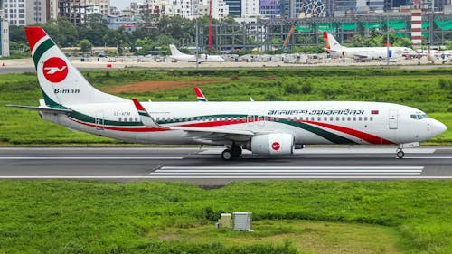 Gratis stockfoto met biman bangladesh airlines, boeing 737, dhaka