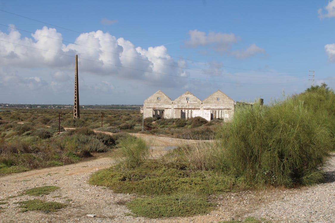 nave abandonada junto a la vía verde entre San Fernando y Puerto Real