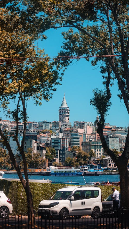 Galata Tower over Coast of Istanbul