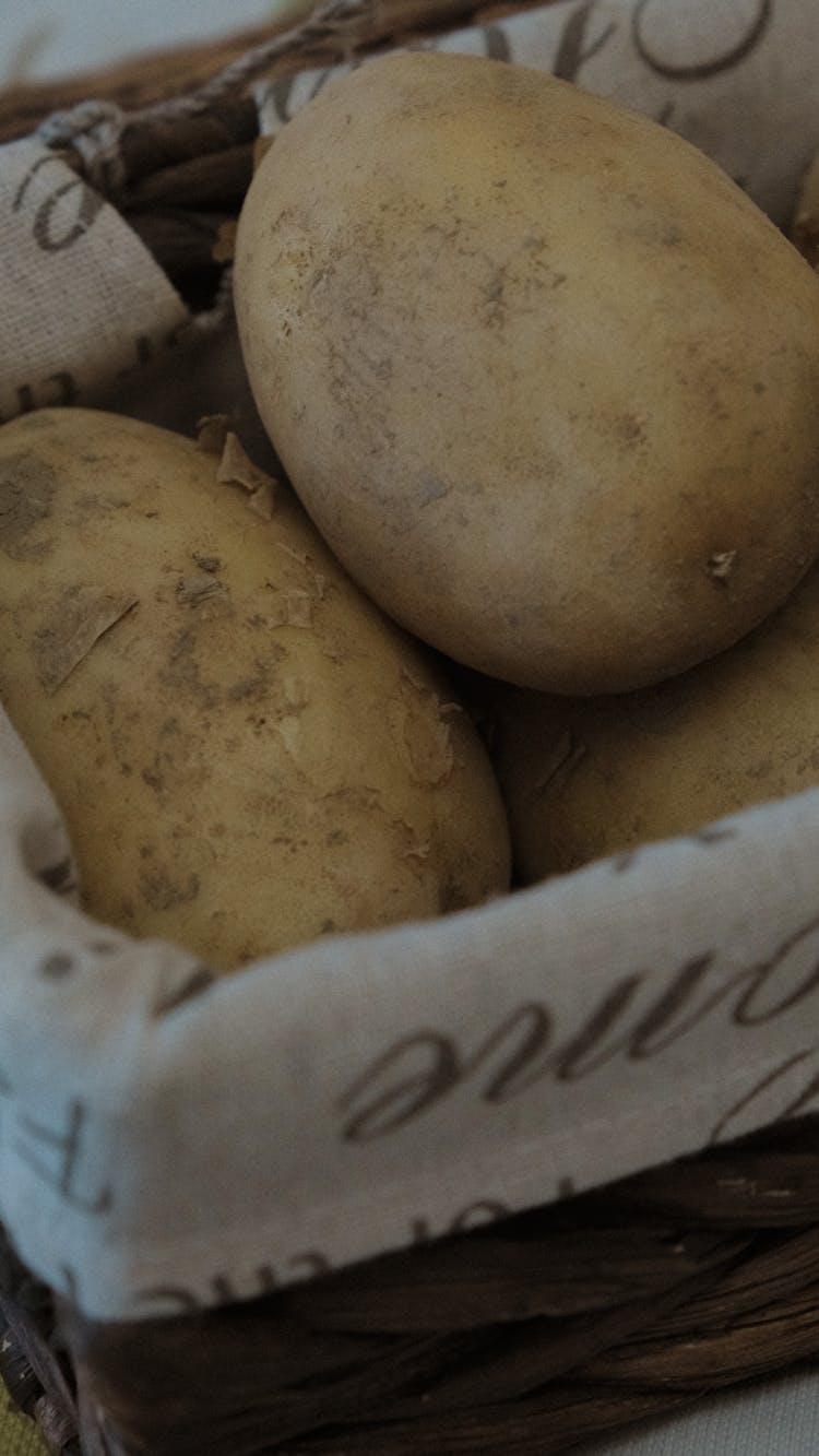 Potatoes In Basket