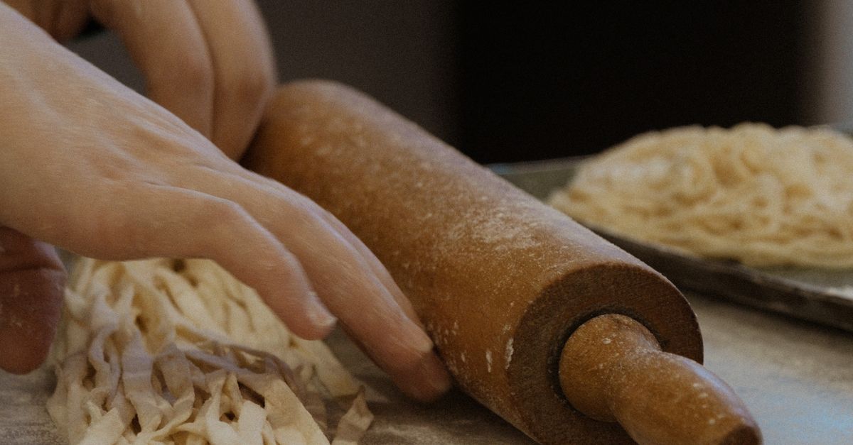 Mom Making Pasta Close-up of Woman Making Pasta · Free Stock Photo