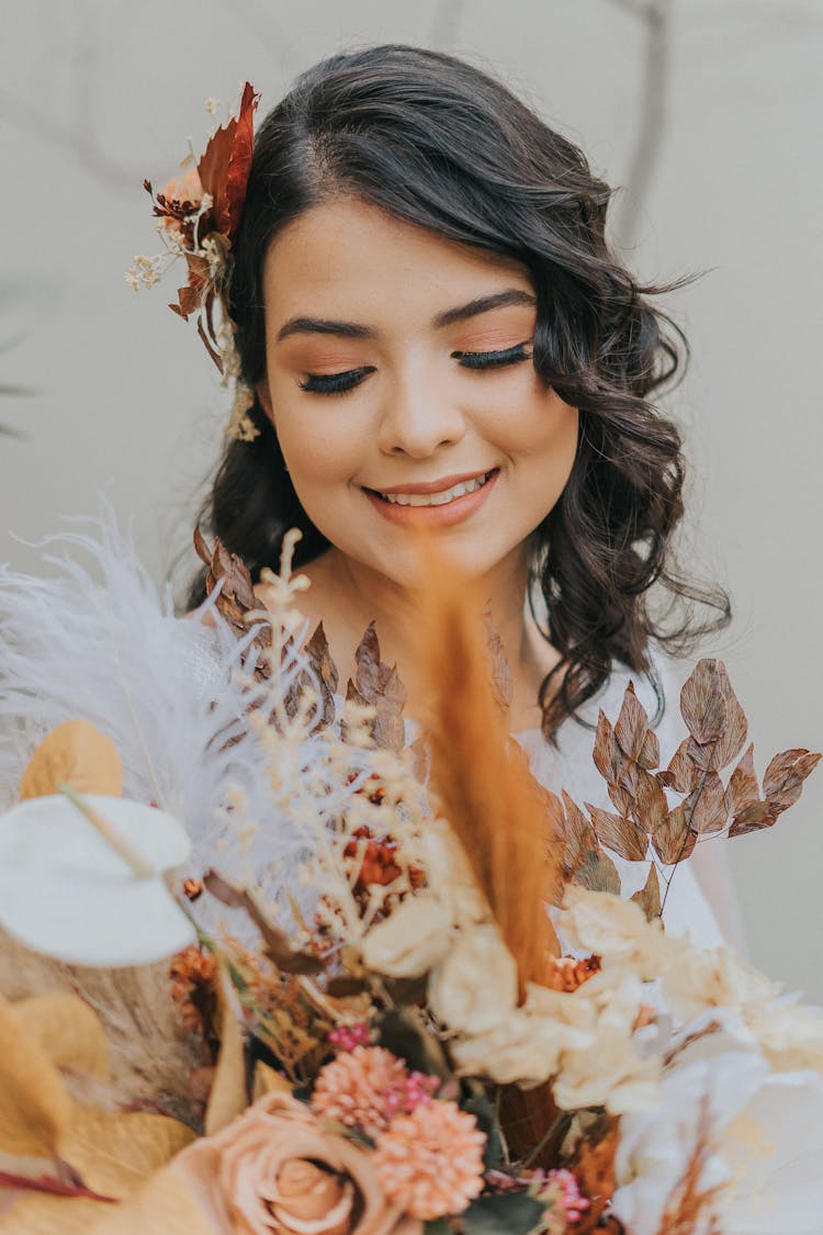 Face Of Smiling Bride