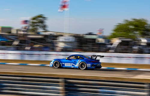 A Car on a Racetrack