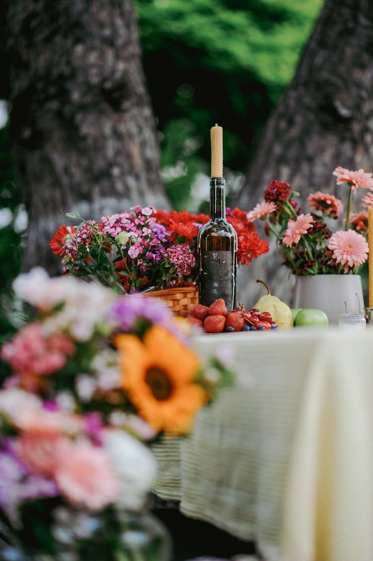 Flower Decoration On A Party