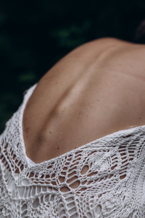 Bare Back of a Young Woman