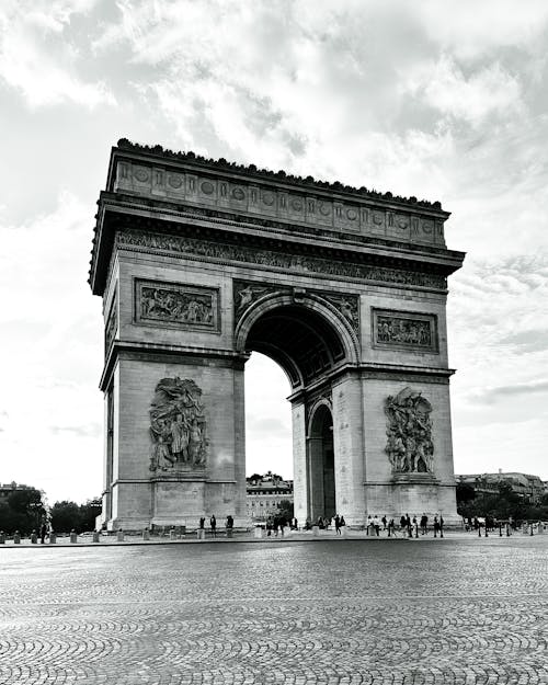 그레이 스케일, 아이폰으로 촬영, 파리의 무료 스톡 사진