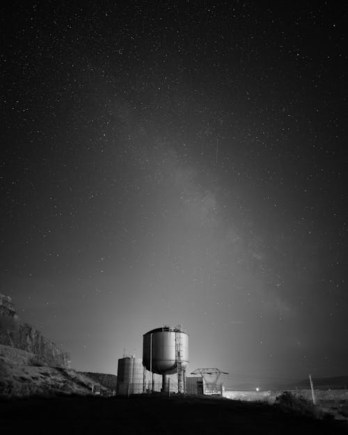 Milky Way in Black and White