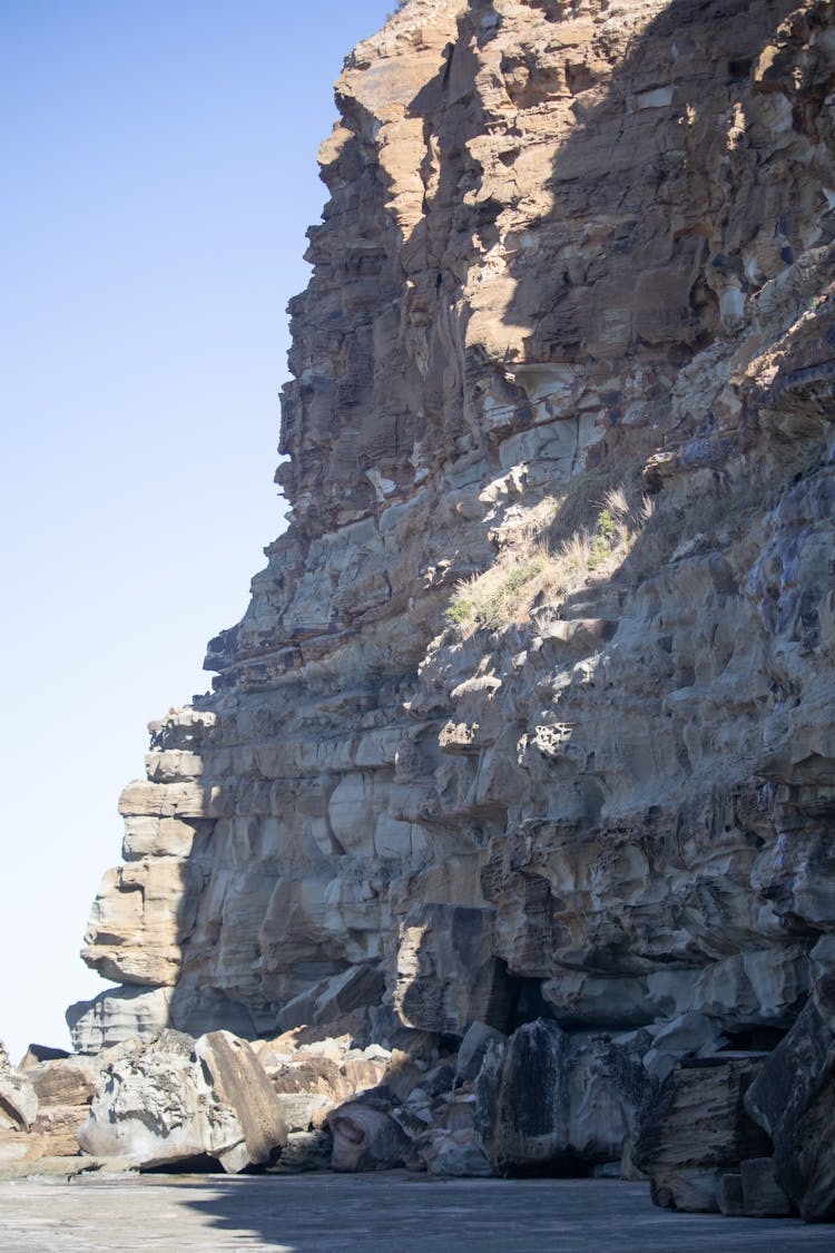 Rough Texture Of Eroded Cliff 