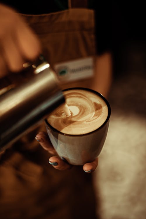 Ingyenes stockfotó cappuccino, csésze, friss témában