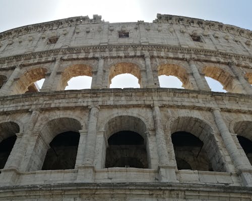 Low Angle Shot of the Colosseum, Rome, Italy