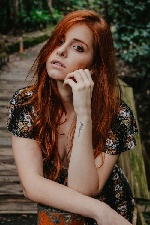 Portrait of Redhead Woman