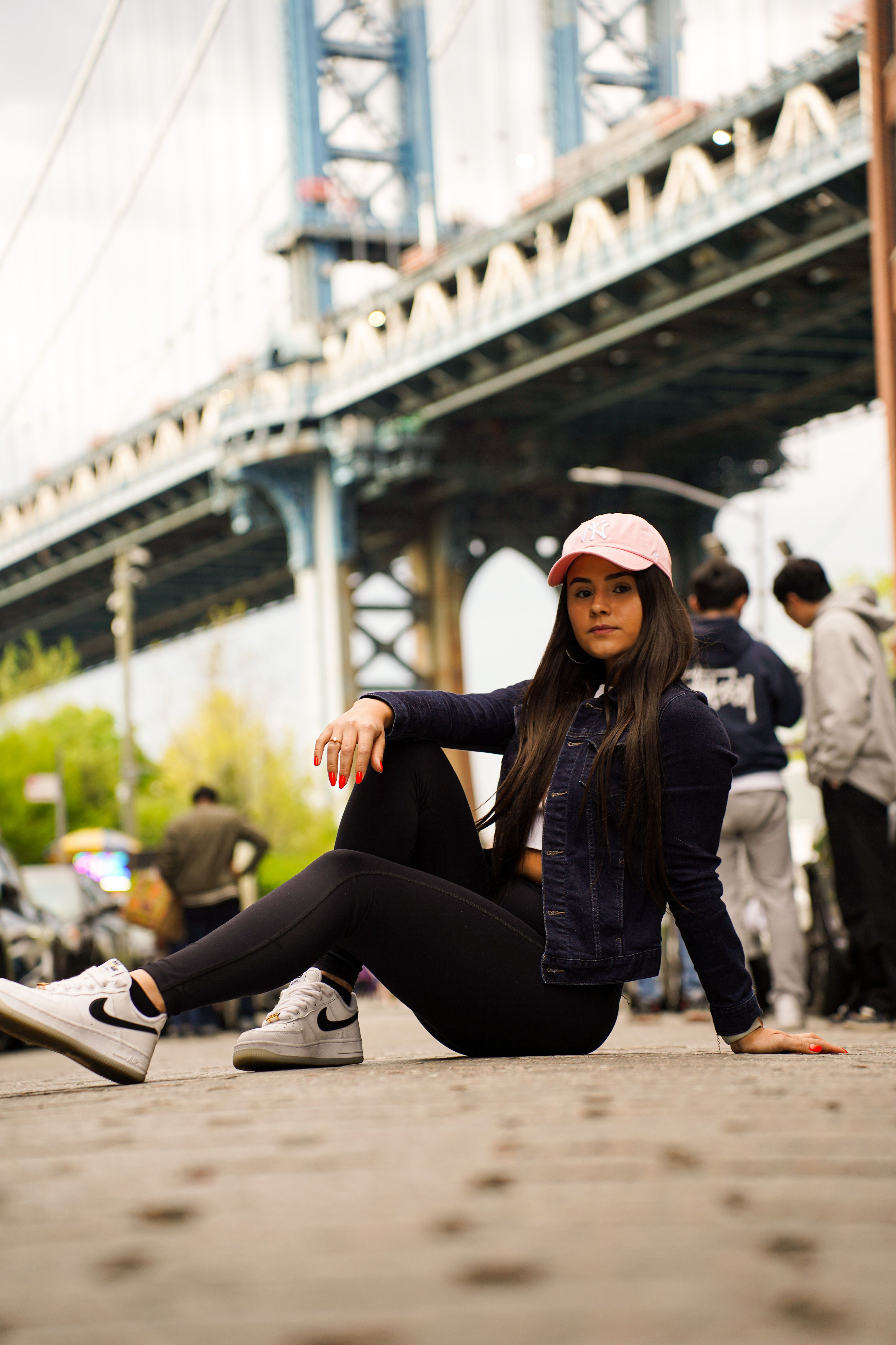 A Woman Sitting on the Ground · Free Stock Photo