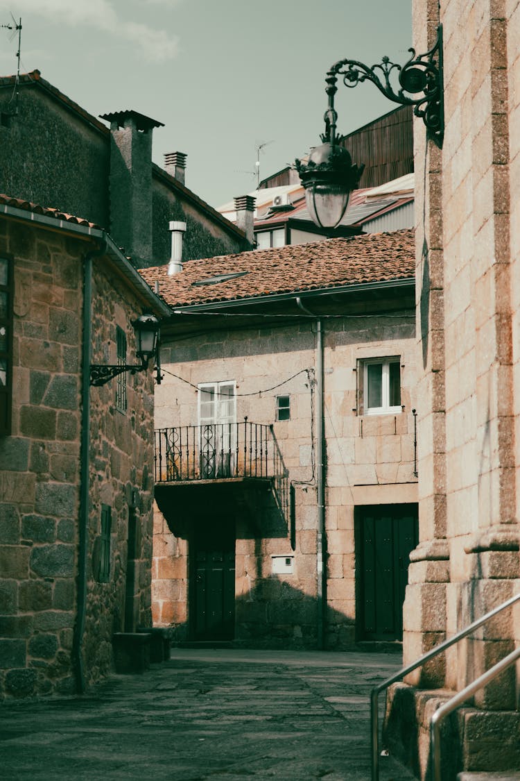 Gothic Old Town With Stone Paving