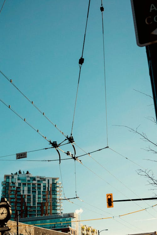 Power Lines under Clear Sky